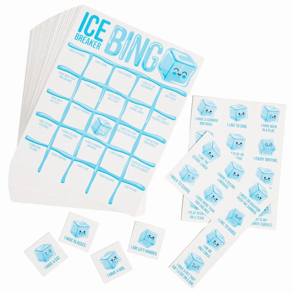 35 Pc. Classroom Ice Breaker Dry Erase Bingo Game for 32
