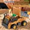 Eacam 1:64 RC Dump Truck, 2.4G Alloy Remote Control Construction Truck, App Controlled Dump with Lights and Music, Auto Demo, 360 Rotation view 2