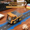 Eacam 1:64 RC Dump Truck, 2.4G Alloy Remote Control Construction Truck, App Controlled Dump with Lights and Music, Auto Demo, 360 Rotation view 3