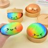 10 Random Color Big Stuffed Buns Decompression kneading Music Decompression Toys Creative Color Expression Xiaolongbao view 2