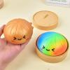 10 Random Color Big Stuffed Buns Decompression kneading Music Decompression Toys Creative Color Expression Xiaolongbao view 3