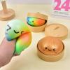 10 Random Color Big Stuffed Buns Decompression kneading Music Decompression Toys Creative Color Expression Xiaolongbao view 4