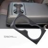Akozon Cup Holder Panel Cover Trim Black Carbon Fiber Style Water Cup Holder Replacement for 3 2020 view 3