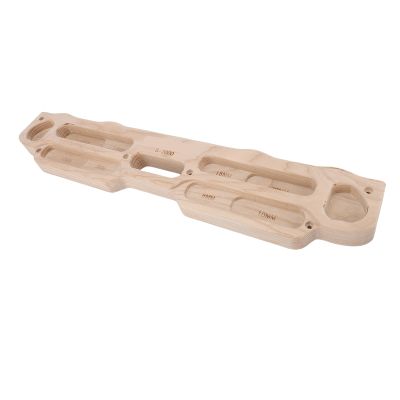 Alomejor Rock Climbing Hangboard, High Density Solid Wood Fingerboard for Bouldering Finger Strength Training and Pull Up at Home Gym