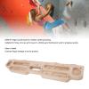 Alomejor Rock Climbing Hangboard, High Density Solid Wood Fingerboard for Bouldering Finger Strength Training and Pull Up at Home Gym view 4