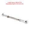 Drfeify 6Pcs Aluminum Alloy Adjustable Push Rods, Turnbuckle Rod Linkage Accessories with 5 Colors, for RC Car Series Upgrade (Silver) view 3