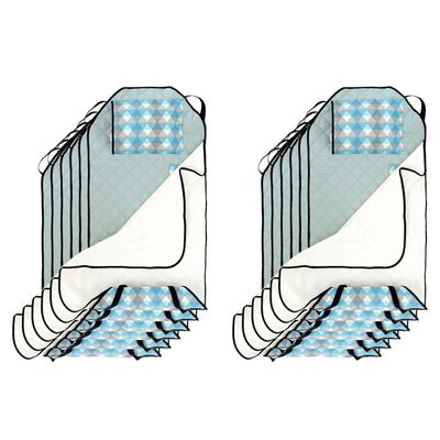 Tot Cot Kids Nap Mat - Toddler Preschool Daycare Bedding Cover with Blanket and Pillow - Ages 2 Yrs to 5 Yrs - Case of 12