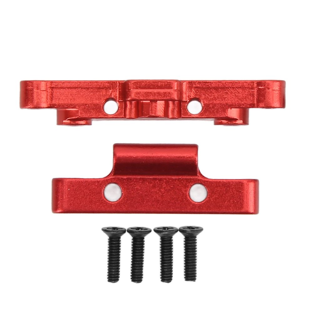 BowyTrading Aluminum Alloy Front and Rear Swing Arm Seat for HBX 1/18 18859E 18858E 18857E RC Car, Fixed Suspension Bracket with Enhanced Stability and Durability for Off - Road (Red)