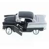 1955 Black and Silver 1/24 Diecast Model Car by Motormax 73229bk view 1
