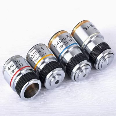 1pc 185 Biological Microscope Achromatic Objective Lens - Magnification Options for Enhanced Clarity and Detail(A Set of 4Pcs Objective Lens)