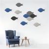 JTJIYN 8 Pcs Fish Shape Felt Board Bulletin Boards for Wall Decoration Pin for Photo Display(Mix L) view 4