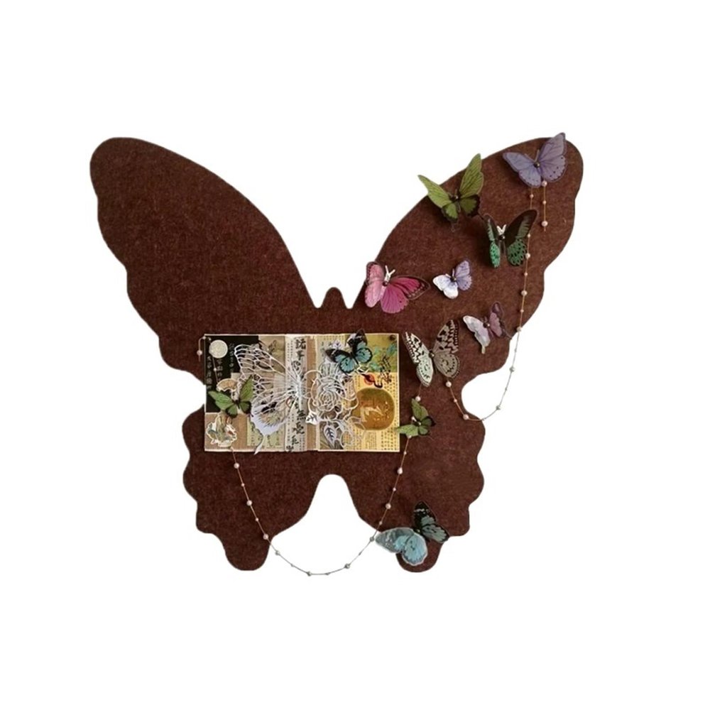 JTJIYN Butterfly Felt Board for Wall Photo Pin Home DIY Decoration Message for Display for Photo Display