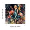 Saralluna Puzzle for Adults 1024 Pieces, Vintage Lady Blooms Jigsaw Puzzle view 2
