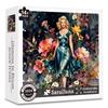 Saralluna Puzzle for Adults 1024 Pieces, Vintage Lady Blooms Jigsaw Puzzle view 3
