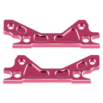Aluminum Upper Gearbox Cover Plate Front Rear Universal for 1/10 S-akura Cero Ultra 4WD RC Crawler Upgrade Parts(Pink)
