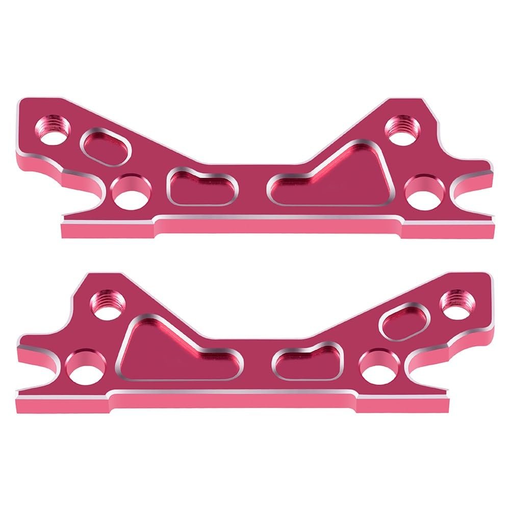 Aluminum Upper Gearbox Cover Plate Front Rear Universal for 1/10 S-akura Cero Ultra 4WD RC Crawler Upgrade Parts(Pink)