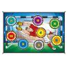 BELOWSYALER Indoor Outdoor Football Training Set with Hanging Panel and 2 Soccer Spheres for Skill Practice view 3