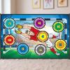 BELOWSYALER Indoor Outdoor Football Training Set with Hanging Panel and 2 Soccer Spheres for Skill Practice view 4