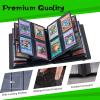 JANENFNA 4 Pocket Trading Card Binder, Waterproof PU Cover Holds 160 Cards (20 Pages) for TCG Collection Compact Protective Album, Great Gift Idea-Black Dragon Starry Sky view 3