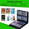 JANENFNA 4 Pocket Trading Card Binder, Waterproof PU Cover Holds 160 Cards (20 Pages) for TCG Collection Compact Protective Album, Great Gift Idea-Black Dragon Starry Sky view 4