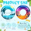 Silipull 2 Pcs Pool Float Adult Large Pool Tube Sunrise Sunset 47.24 Inches Inflatable Swimming Inner Tubes Floats Swimming Ring for Summer Beach Party Lake River Party Decoration Toys view 2
