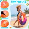 Silipull 2 Pcs Pool Float Adult Large Pool Tube Sunrise Sunset 47.24 Inches Inflatable Swimming Inner Tubes Floats Swimming Ring for Summer Beach Party Lake River Party Decoration Toys view 4