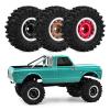 0.7 Inch RC Crawler Tires and Wheels Set 4016mm for 1/30 Scale Axial SCX30 (Black) view 3