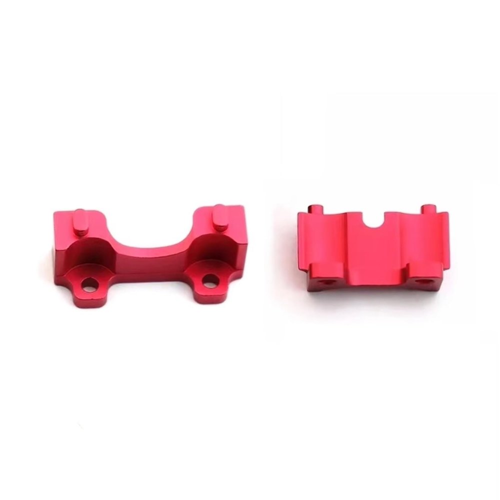 RC Parts Compatible with Traxxas for Slash for E-Revo for Summit 1/16 RC Car Upgrade Parts Accessories Metal Front and Rear Shock Mount 7043(Red)