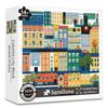 Puzzle for Adults 1024 Pieces,Colorful City Townscape Jigsaw Puzzle view 3
