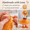 Aigidusansu Sunflower 7 inch Desk Goose Outfits, Handmade Cute Knitted Summer Mini Goose Clothes for Desk Goose 7 inches, Summer Home Office Desk Decor Gift view 2