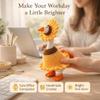 Aigidusansu Sunflower 7 inch Desk Goose Outfits, Handmade Cute Knitted Summer Mini Goose Clothes for Desk Goose 7 inches, Summer Home Office Desk Decor Gift view 3