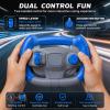 Slot Car Race Track Sets with 4 High-Speed Racing Slot Cars Electric Dual Racing Game with 2 Controllers Circular Overpass Track Featuring Flash Bridge Pendulum Gifts Toys for Boys Kids Age 6 7 8-12 view 2