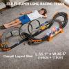 Slot Car Race Track Sets with 4 High-Speed Racing Slot Cars Electric Dual Racing Game with 2 Controllers Circular Overpass Track Featuring Flash Bridge Pendulum Gifts Toys for Boys Kids Age 6 7 8-12 view 3