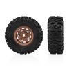 0.7 Inch RC Crawler Tires and Wheels Set 4016mm for 1/30 Scale Axial SCX30 (Bronze) view 4