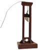 Nuiorfty Mini Guillotine, Wooden Guillotine Gallows Prison Cage Model Miniature Toy Soldiers Action Figures Accessories view 1