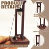 Nuiorfty Mini Guillotine, Wooden Guillotine Gallows Prison Cage Model Miniature Toy Soldiers Action Figures Accessories view 2
