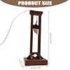 Nuiorfty Mini Guillotine, Wooden Guillotine Gallows Prison Cage Model Miniature Toy Soldiers Action Figures Accessories view 4