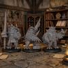 25mm Scale Unpainted Resin Owlfolk Knight, Mage & Scout for DND Minis, Fantasy Tabletop RPG Game, TTRPG Dungeon Masters Figure, 3pc Avian Adventurers Party Set - Owlfolk Allies (AS965) view 2