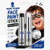 Blue Squid Black & White Face Paint Stick - Water based Body Paint for Adults & Kids - Vegan Hypoallergenic Twist-Up Non-Toxic Makeup Stick for Cosplay, & SFX (Black & White) view 1
