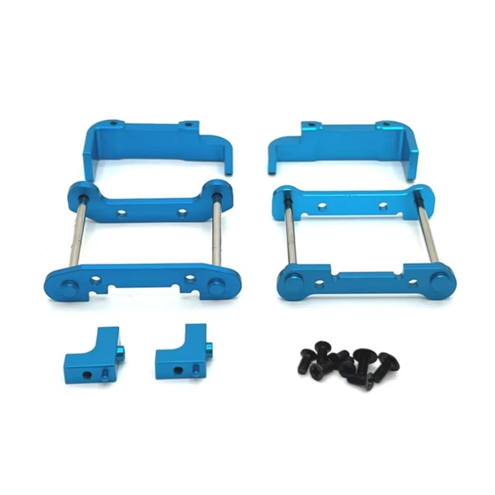 XCNVCYD Compatible with Wltoys 144001 144010 144016 144018 124017 124018 124019 124007 124008 Rc Car Parts Metal Arm Code Servo Mount RC Accessories(Blue)