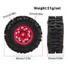 0.7 Inch RC Crawler Tires and Wheels Set 4016mm for 1/30 Scale Axial SCX30 (Bronze) view 2