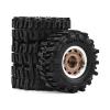 0.7 Inch RC Crawler Tires and Wheels Set 4016mm for 1/30 Scale Axial SCX30 (Bronze) view 4