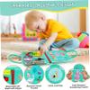 Nuiorfty Busy Board Educational Montessori Felt Busy Book for Toddler with Handle to Learn About Gears, Shoelaces, Buttons, Zippers, Buckles & More view 2