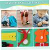 Nuiorfty Busy Board Educational Montessori Felt Busy Book for Toddler with Handle to Learn About Gears, Shoelaces, Buttons, Zippers, Buckles & More view 3