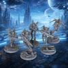 1:56 Scale Unpainted Resin Jump-Troopers for Sci-Fi Tabletop RPG Game, 28mm Cyberpunk Combat Squad, High-Tech RPG Accessory, 5pc Armored Orbital Strike Team - Future Warrior AS977 view 3