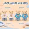 Garneck 4pcs Plush Toy Clothes Set: Hoodie Denim Pants for 8 Inch Stuffed Bears - DIY Bear Clothes Kit for Plushies Stuffed Animal Outfits - Doll Dress Up Accessories view 4