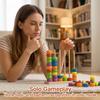 AKMDMD Color Pile Up Challenge, Fast-Paced Rainbow Ring Stacking Puzzle Game, Color Matching Stacking Puzzle Game, Competitive Tabletop Brain Teaser for Easter Family Game Night Challenge (1Set-a) view 3