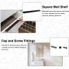 INCREWAY 30 cm Vinyl Record Holder 6 PCS Metal Album Display Stand Wall Mounted CD Organizer Vinyl Record Shelf Kitchen Bathroom Shelf Music Collector's Home Decoration (Black) view 4