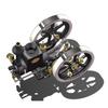 Retrol Engine HM-01 Hit and Miss Engine Model Kit, 4-Stroke Fixed Horizontal Metal Engine Kit with High/Low Speed Shift Lever, Ornament Gift for Enthusiast -Assembled view 3
