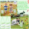 Sherr Butterfly Habitat Cage Clear Mesh Mini Butterfly Net Habitat Container, Terrarium Pop up 9" x 11" Tall(2 Pack,Green) view 3